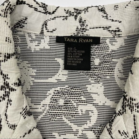 Tara Ryan Textured Light Zip Up Jacket LARGE - Picture 9 of 10